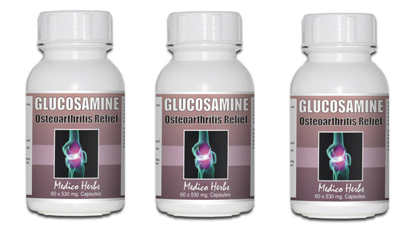 Glucosamine Sulphate 3 BOTTLES SPECIAL PRICE 180 CAPSULES