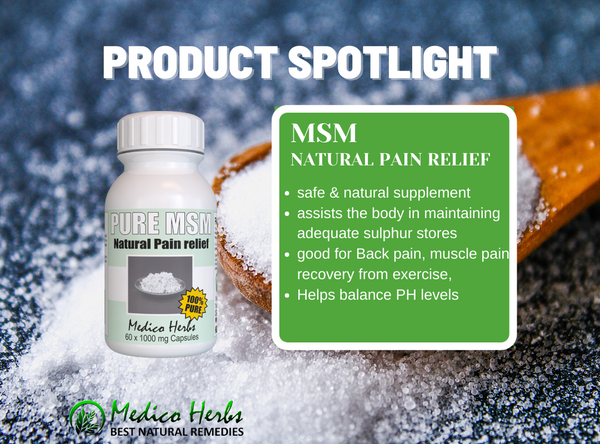 Product Review - Pure Distilled MSM Pain relief Capsules 60 x 1000mg.
