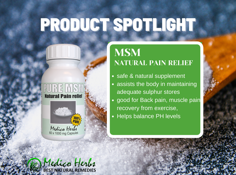 Product Review - Pure Distilled MSM Pain relief Capsules 60 x 1000mg.