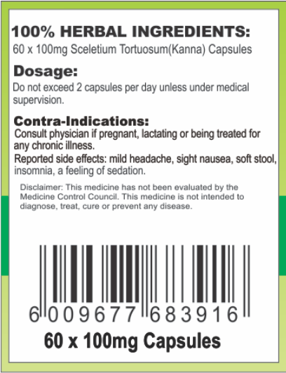 Sceletium Tortuosum (Kanna) Capsules 60 x 100mg