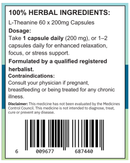 L-Theanine Capsules 60 x 200mg