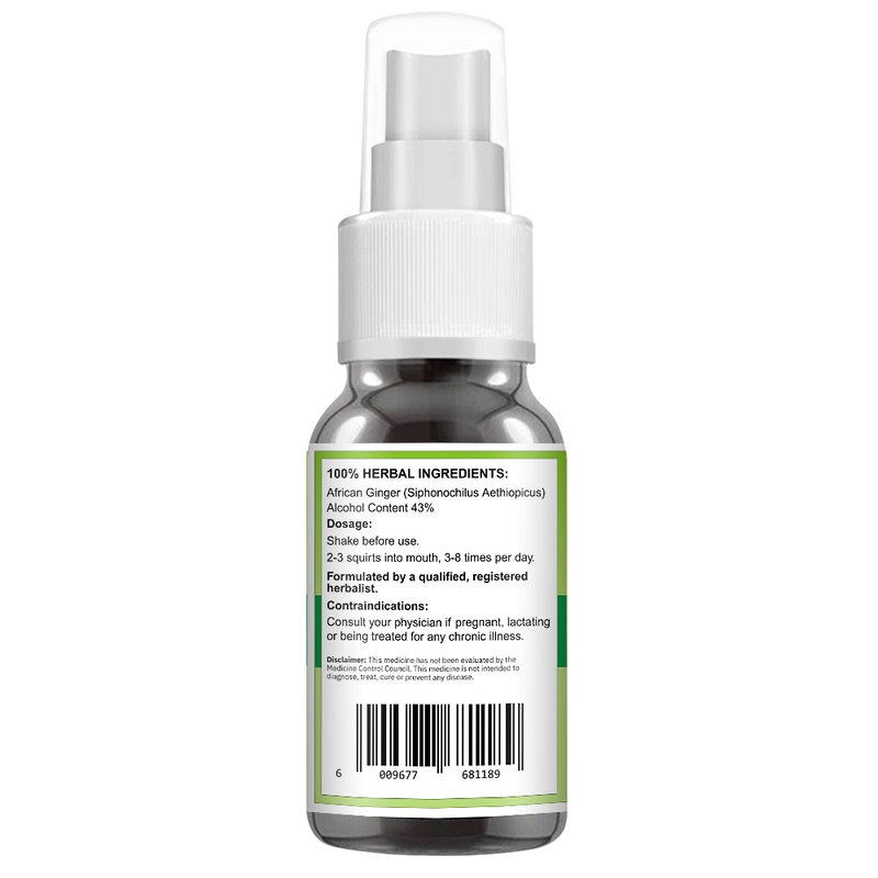 African Ginger Spray (Siphonochilus Aethiopicus) 50ml