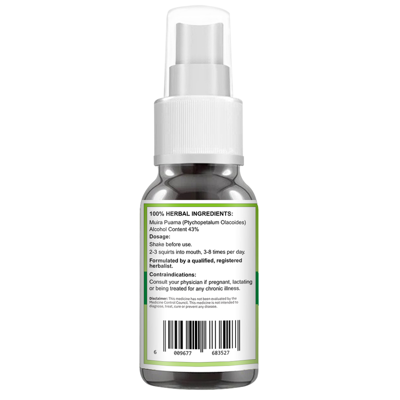 Muira Puama Spray (Ptychopetalum Olacoides Potency Wood) 50ml