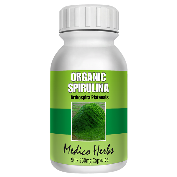 Organic Spirulina 90 x 250mg Capsules