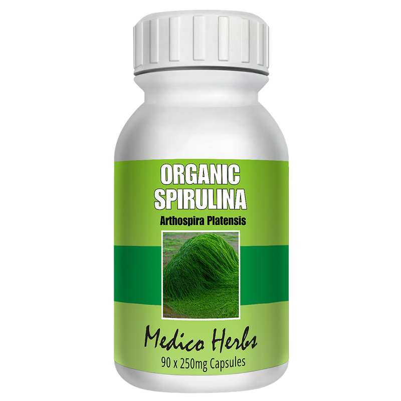 Organic Spirulina 90 x 250mg Capsules