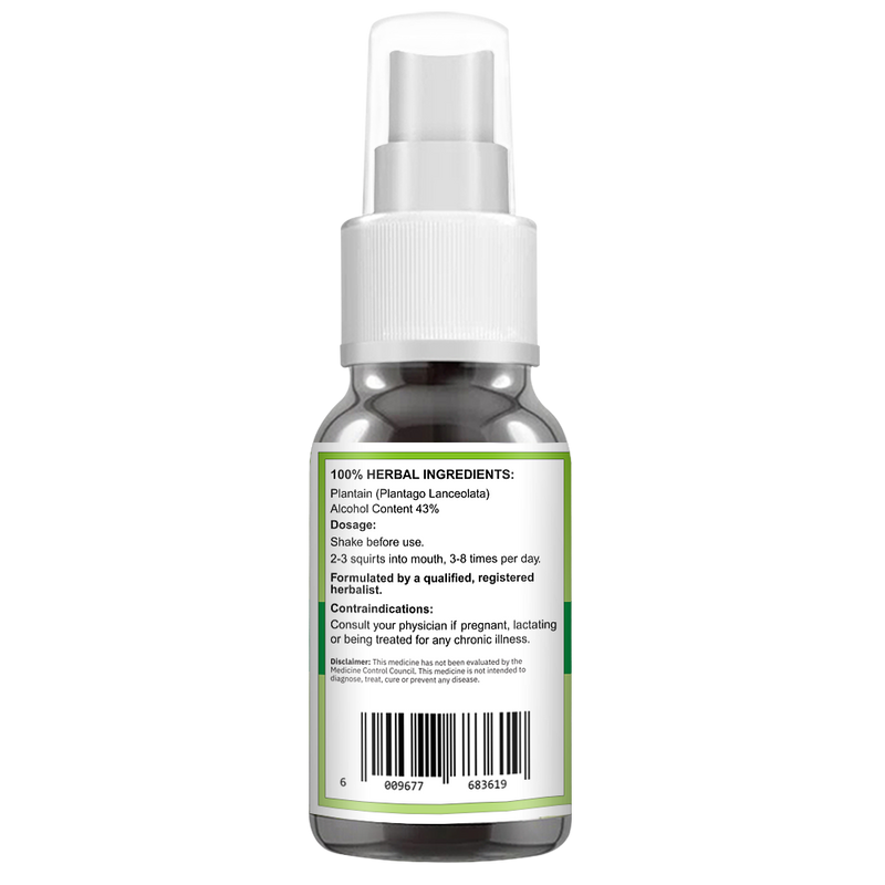 Plantain Spray (Plantago Lanceolata) 50ml