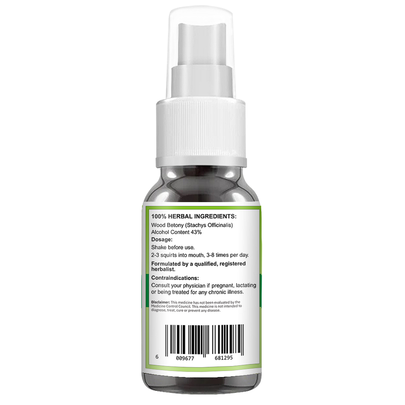 Wood Betony Spray (Stachys Officinalis) 50ml